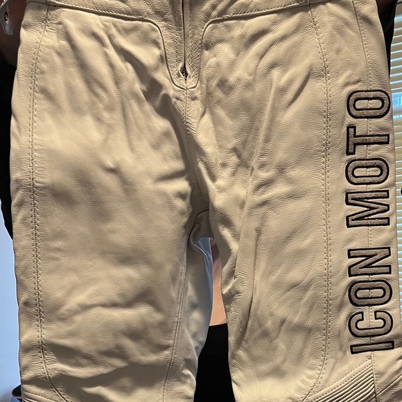 Icon Moto Leathers Jacket and Pants XS NWT - Picture 8 of 9